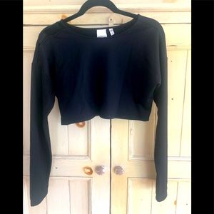 AuDience Long Sleeve Cropped Mid-Weight Top.  EUC.